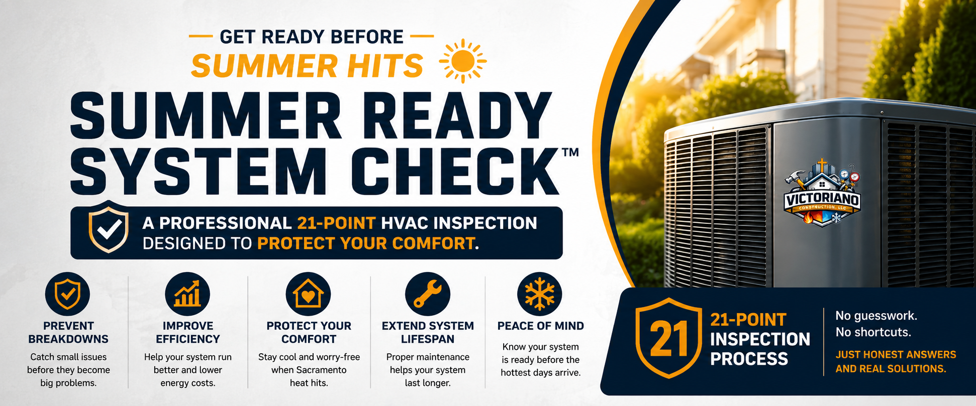 Summer Ready System Check™ — a professional 21-point HVAC inspection designed to protect your comfort.